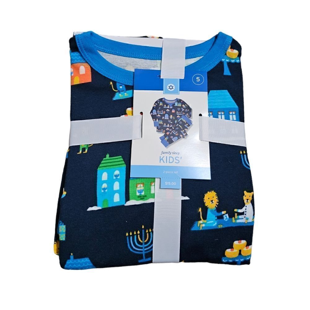 Kids TARGET Hanukkah 2 Piece Pajama Outfit Size 5‎